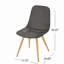Chaise de salle à manger avec pieds à transfert de chaleur, ensemble de 2
