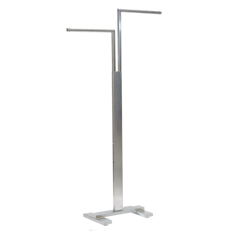 Rashad 32'' Metal Industrial Pipe Clothing Rack