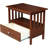 Solid Hardwood Entertainment Center With Drawer And Shelf For Stylish Home Organization