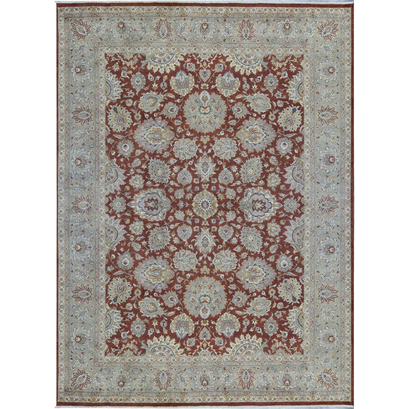 Tapis rouge noué à la main de haute qualité