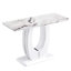 Table de bar rectangulaire moderne en bois aggloméré de 47,2 po x 18 po x 29,5 po pour l'entrée de la chambre à coucher, le balcon de la maison et la salle de bain du bureau BT-1280 W1151S00649-880387888-880387889