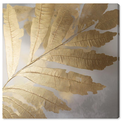 Golden Canopy (I) Canvas Elegant Nature Art by Art Remedy