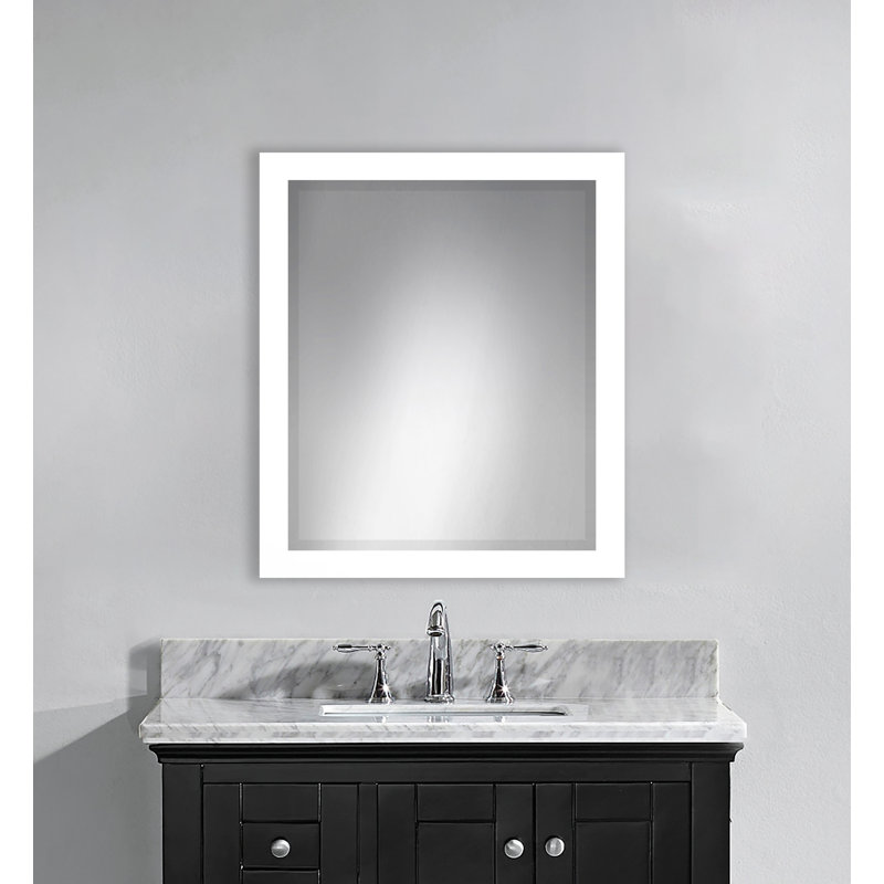 Miroir pleine grandeur Tacony, H 31 po x l 27 po, Blanc