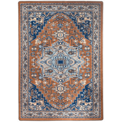 Tapis caramel à motif oriental Prolley