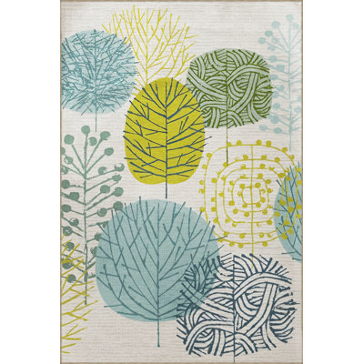 Tapis intérieur / extérieur rectangulaire Duwan