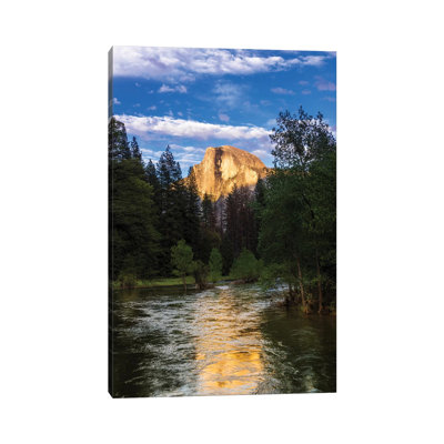 " Evening Light On Half Dome Above The Merced River, Yosemite National Park, California, USA " by Russ Bishop