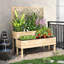 Solid Wood 2 Tier Plant Stand