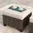 Devany Wicker Outdoor Ottoman with Cushions-1791550833