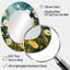 Teal blanc Buttercups Buttercup Meadow - miroir décoratif décoratif Buttercups, miroir bleu sarcelle, impression sur métal-121387254-121387886