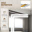 Armoire de salle de bain à miroir murale avec rangement, lumières DEL et tablette réglable
