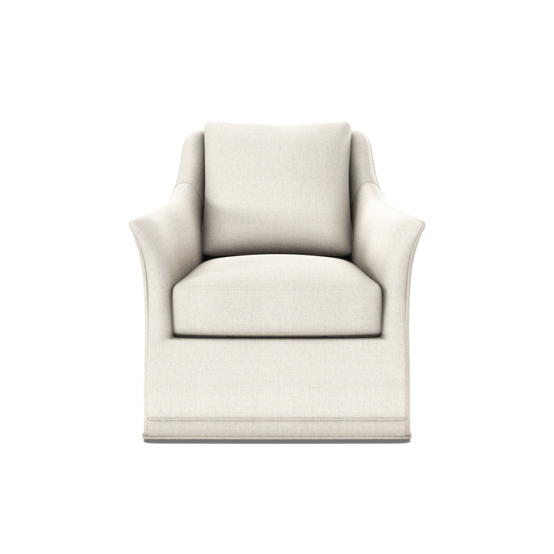 Arcadia Flared Arm Swivel Chair, Dresden Cloud