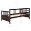 Lit de jour moderne en bois massif, multifonctionnel, taille simple, espresso-913446396-913446398
