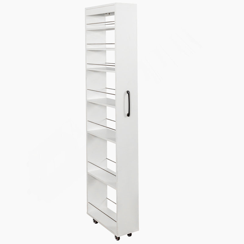 Étagère ouverte 7 côtés multi-fonctions avec rangement à un seul niveau pour la cuisine, le salon et les espaces étroits