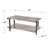 Elegant Mirrored Tabletop Cocktail Table - Champagne Hue Coffee Design And Shelf