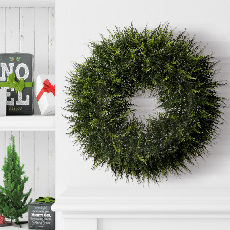 Faux Cedar 24'' Wreath