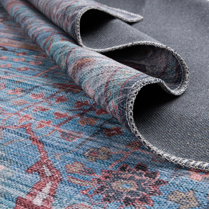 Haight Floral Indoor Rug, Oval 4'1" x 6'1"