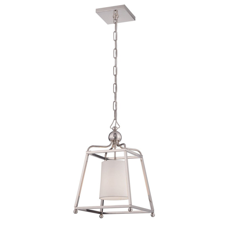 Luminaire suspendu 1 lumière, Nickel