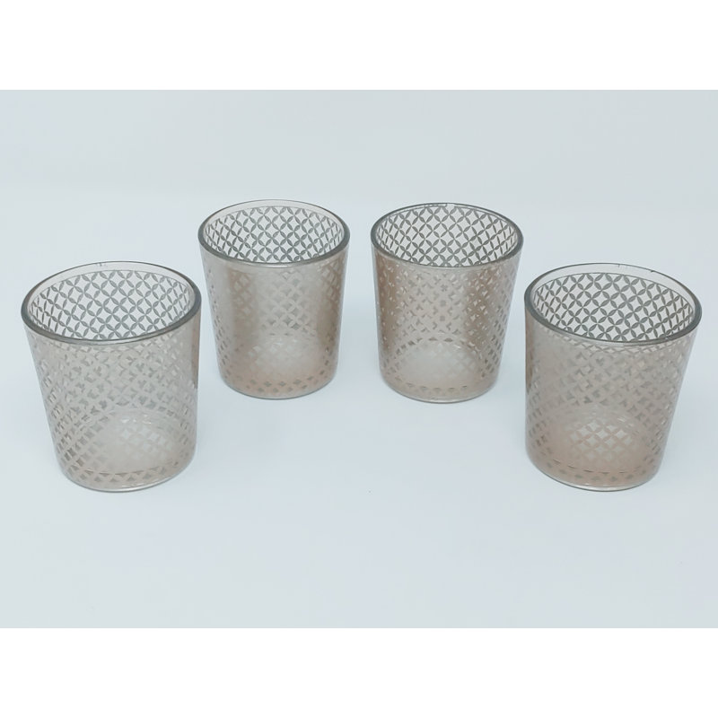 Porte-votive en verre à treillis, Brun