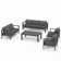 Arnhildur Aluminum 7 - Person Seating Group with Cushions
