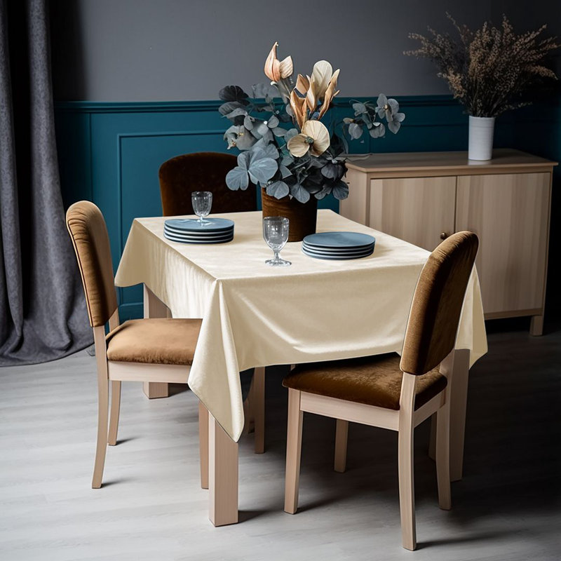 Nappe Luxury, L 60 po x l 52 po, 12 blanc cassé