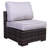 Carmel Wicker Fully Assembled 8 - Person Seating Group with Cushions