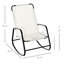 Balancelle de balancelle crème blanche avec base stable, pour patio, jardin, balcon, l 23,25 po