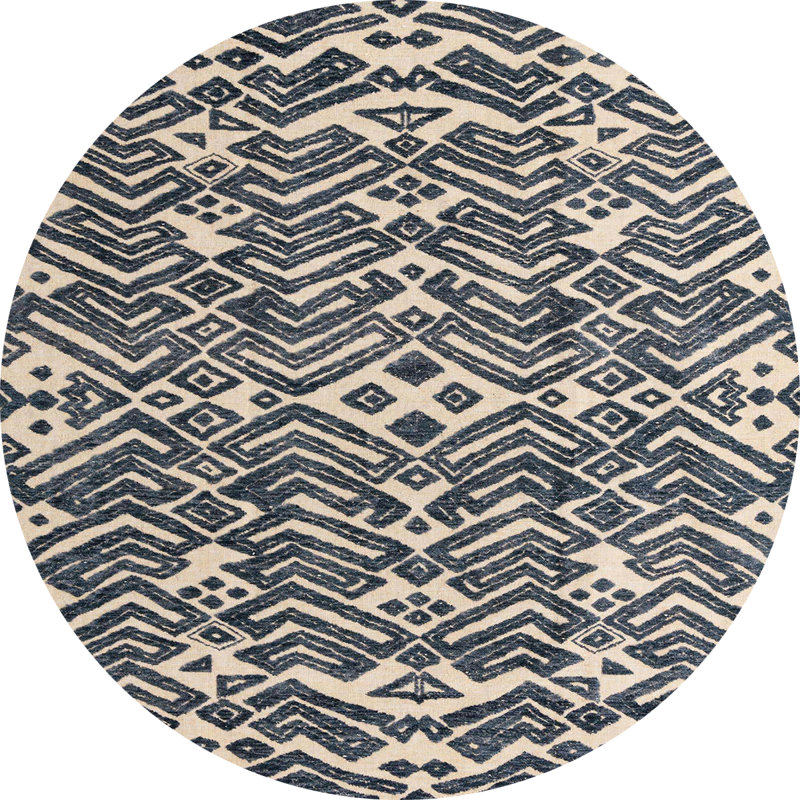 Abstract Indoor Rug, Round 3'
