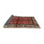 Tapis rouge/noir/beige traditionnel Wainscott-1487081343