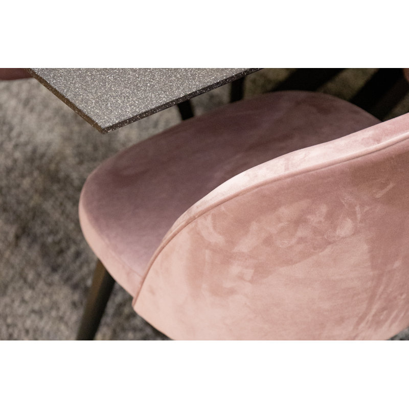 Briallen 6 - Person Dining Set, Dust Pink/Brass