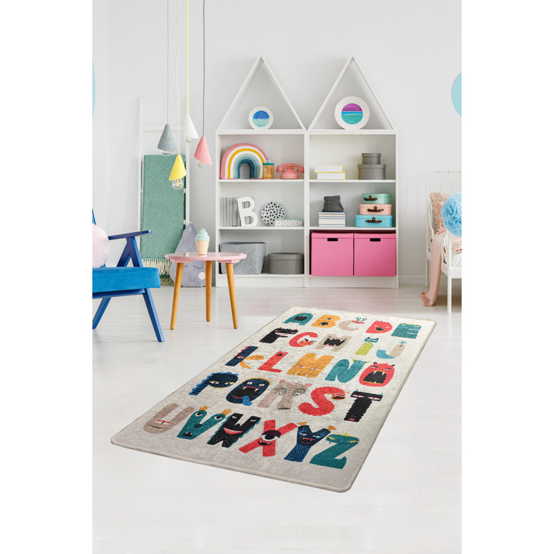 Tapis élégant, 4,6 x 6,2 pieds, 100% polyester, hauteur des poils de 0,4 po | Antibactérien, antidérapant, dessous lavable à la machine | Parfait pour le salon, la chambre à coucher et les espaces repas, durable et facile à entretenir