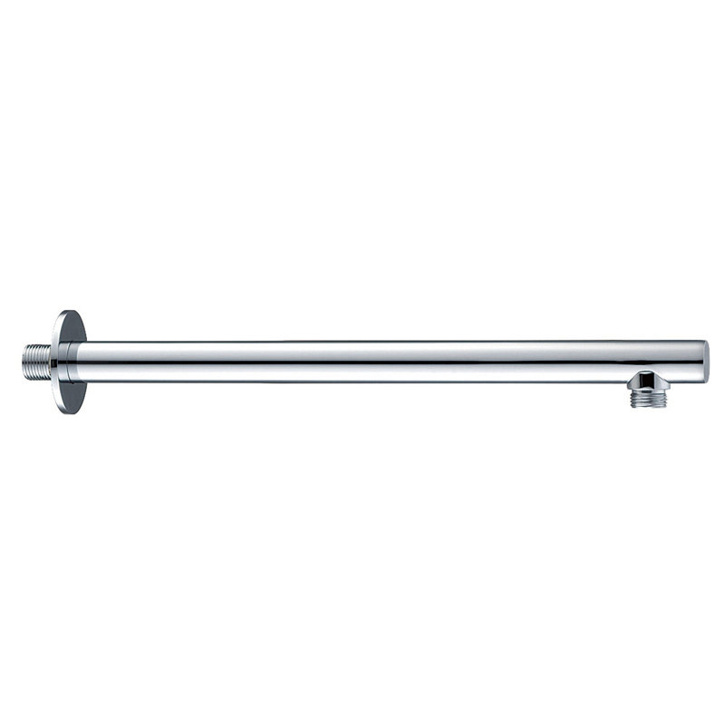 Bras de douche rond en laiton DAX, Chrome