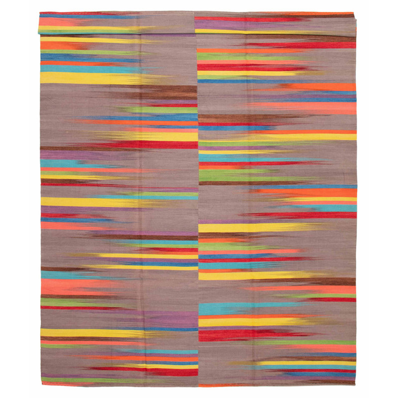Kilim gris Ankara 9 pi 10 po x 12 pi 10 po