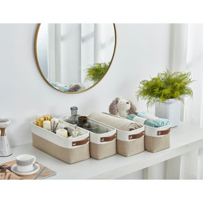 Petits paniers de rangement en tissu