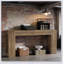Grand canapé de table, table de couloir en bois, console