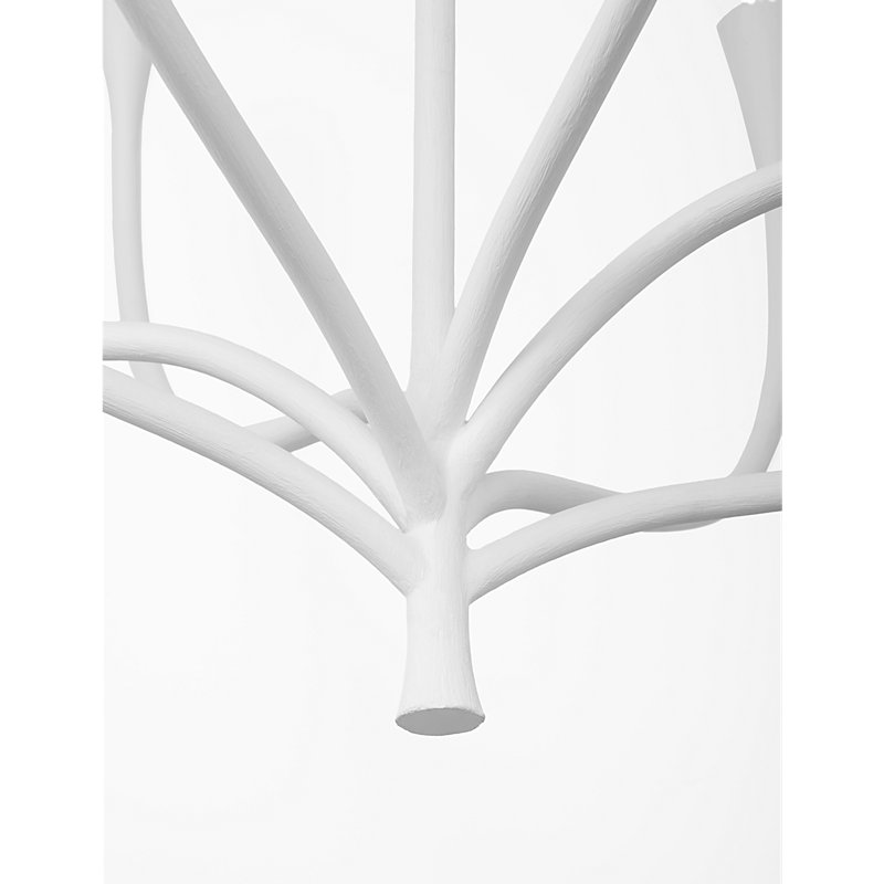 Julie Neill Chandelier, Plaster White, 8 Lights