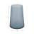 Modern Glass Table Vase With Textured Lines For Home Decor Accent - Stylish Flower Vase & Decorative Tall Vase Centerpiece - 7.5", Blue-562903819
