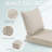 Outdoor Seat Cushion Set 24 x 23 x 6 Inch, Waterproof & Fade Resistant Patio Furniture Cushions with Removable Cover, Thick Deep Seating Pads for Outside Chair Sofa Couch-861966881
