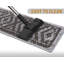 Tapis d'escalier géométrique gris foncé