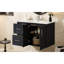 Meuble-lavabo mural 36 po, armoire de rangement flottante avec 2 tiroirs, lavabo simple en céramique 3 trous, armoire moderne avec tablette réglable-1701482849