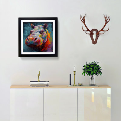 Hippo Abstract No.3 - Framed Print