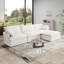 Canapé modulaire rembourré à 4 places avec coussins en duvet Rinnes-1444128010