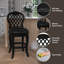 Selders Swivel Upholstered Counter Stool with Metal Frame-41669620