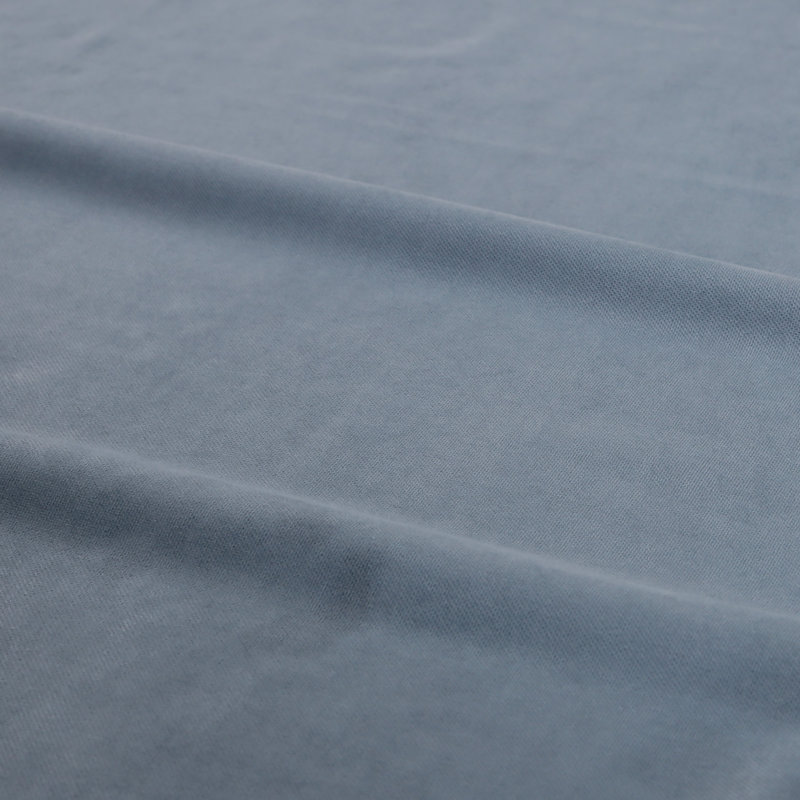Huseman Soft Cotton Feel Twill 100% Blackout Curtain Pair（2 panels), 52" W x 96" L, River Blue