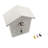 White Minimalist Cuckoo Wall Clock