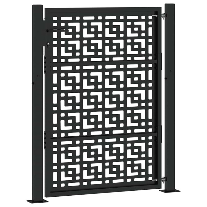 Weathering Steel Gate, 105 x 130 cm, Black