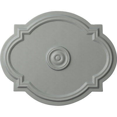 Endurathane Waltz Ceiling Medallion, 21 1/4"W x 17 3/8"H x 1"P (Fits Canopies up to 4 1/2"), Factory Primed