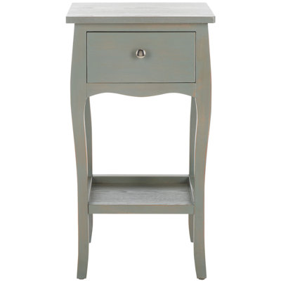 Radikha Solid Wood End Table with Storage
