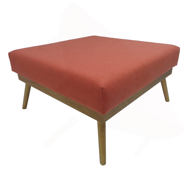 Rectangle Upholstered Fabric Ottoman
