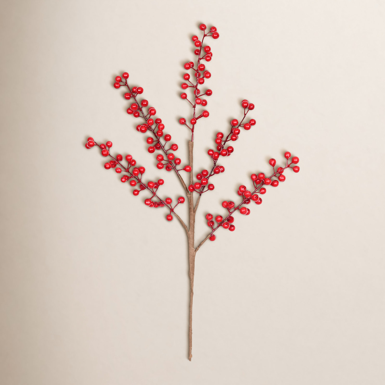Berry Floral Stems, Red