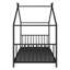 Twin Size Metal House Platform Bed-1005973
